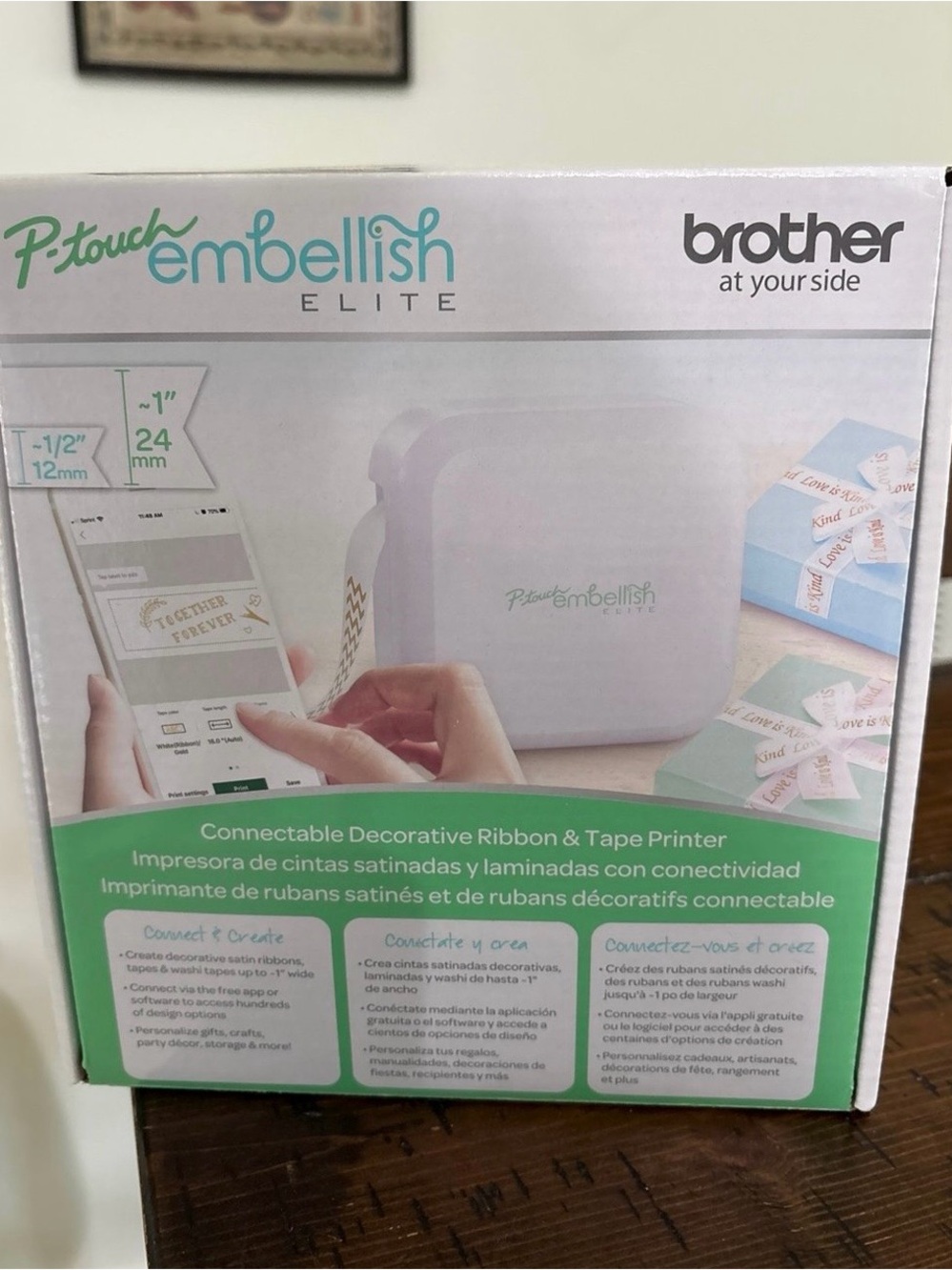 Brother Embellish Elite Decorative Ribbon Printer - White/Green